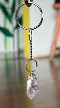 Load image into Gallery viewer, Amethyst Keychain *Raw Point