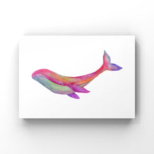 Load image into Gallery viewer, Watercolor Whale with White Background
