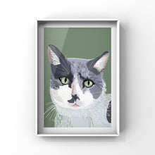 Load image into Gallery viewer, Custom Pet Portrait Print