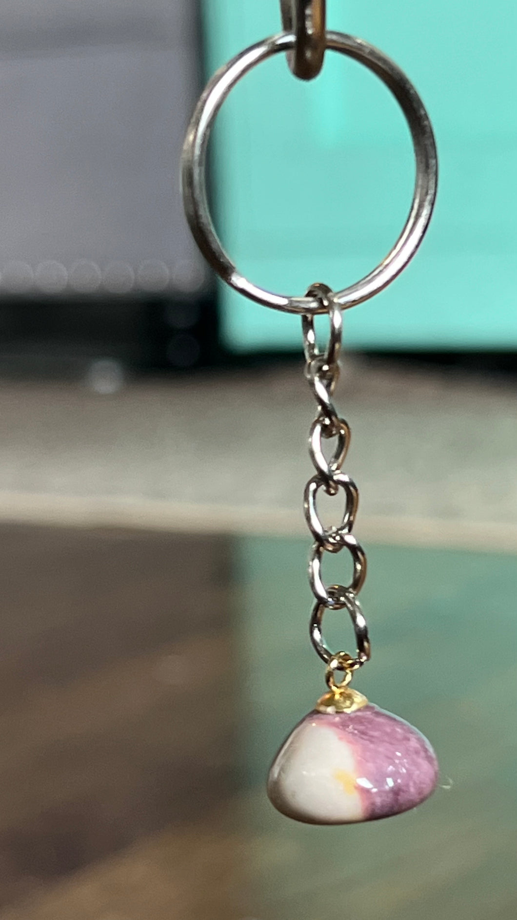 Mookaite Keychain - Purple